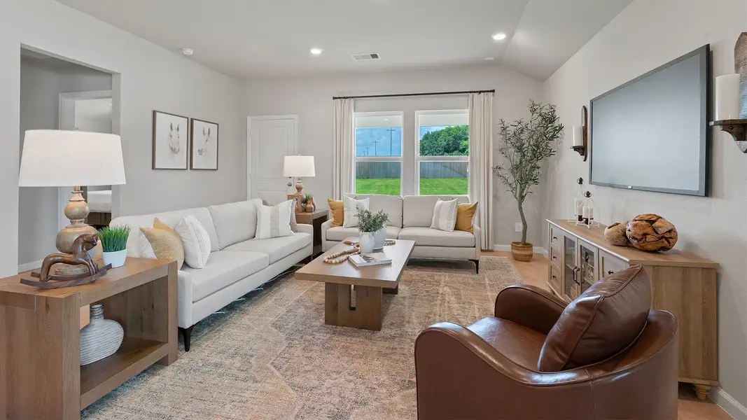 Furnished interior in a model home at Wilkins Valley in Brenham (Image 6).
