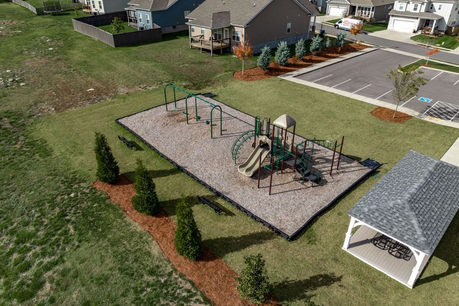 Community Entrance with Splash Pad, Park, Mail Kiosk and more!