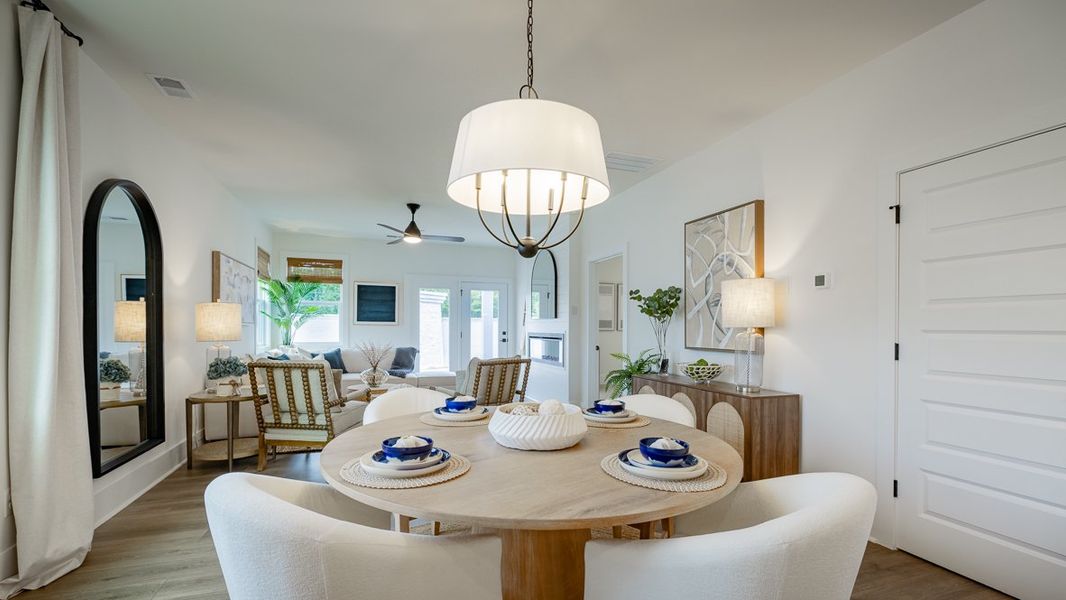 Furnished interior in a model home at The Village at Sandy Plains in Marietta (Image 8).
