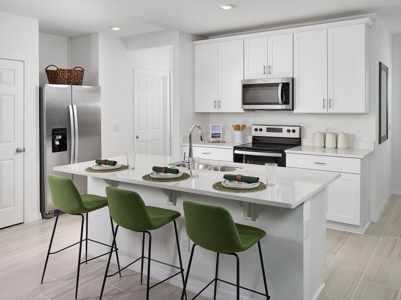 Kitchen in Windsor floorplan at The Meadow at Crossprairie