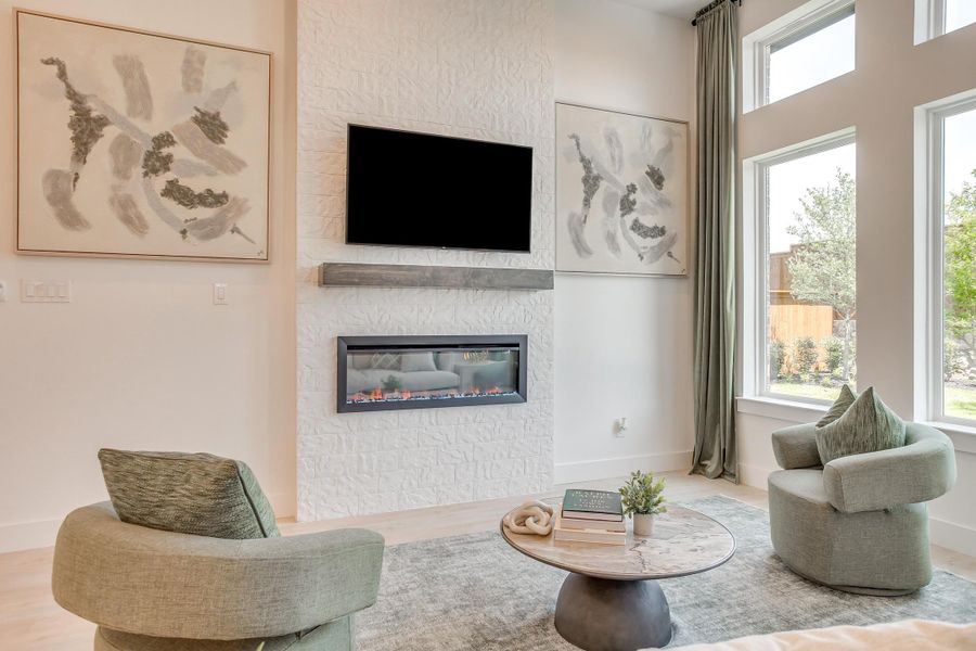 Furnished interior in a model home at Ten Mile Creek in Celina (Image 66).