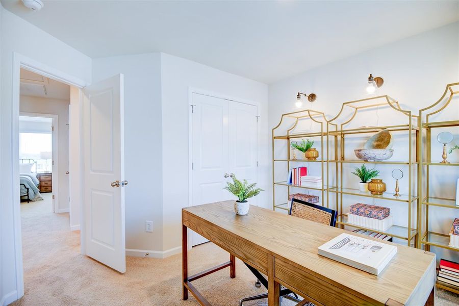 Furnished interior in a model home at Laurel Ridge in Greenville (Image 28).