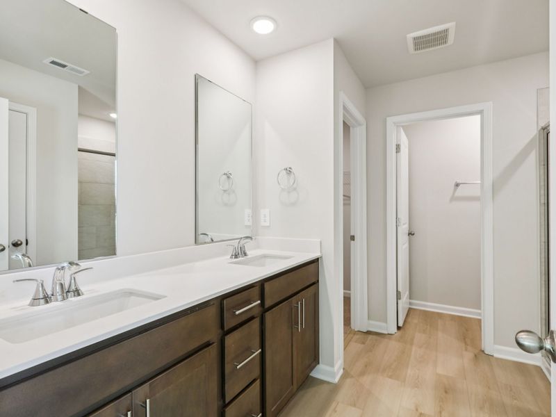 Furnished interior in a model home at Country Lane - Classic Series in Clayton (Image 9).