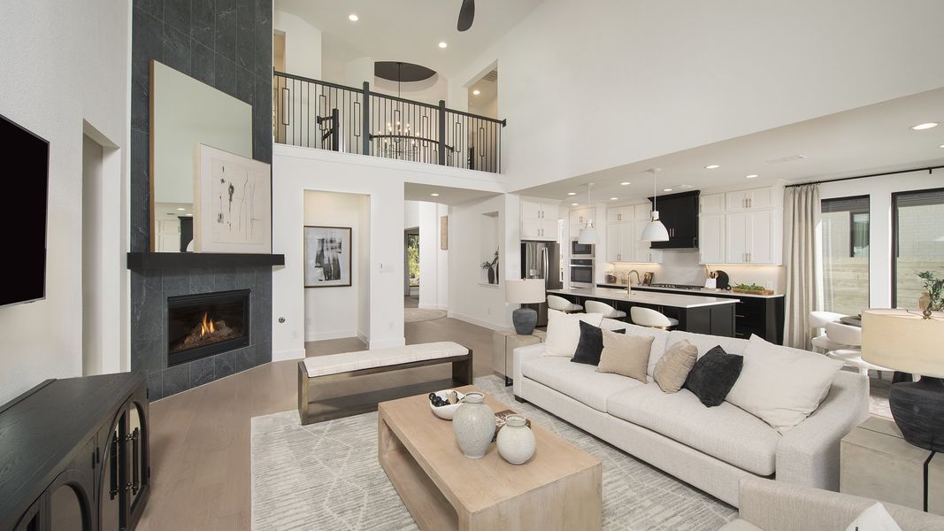 Furnished interior in a model home at Two Step Farm 60' in Montgomery (Image 5).