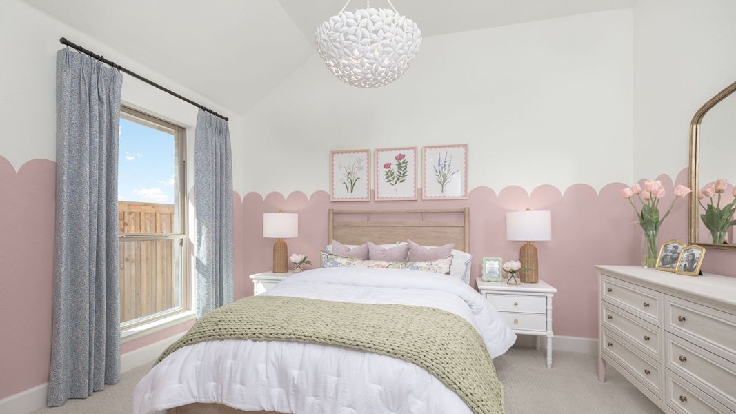 Furnished interior in a model home at Trinity Falls 50' in McKinney (Image 9).