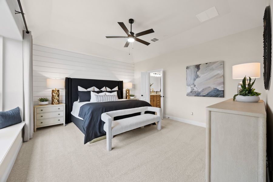 Furnished interior in a model home at Mockingbird Hills - Signature Series in Joshua (Image 21).