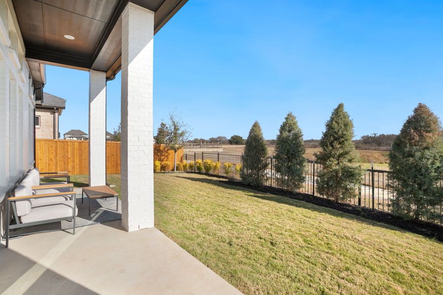 Exterior details of a home in Lily Creek at Sutton Fields, Aubrey (Image 7).