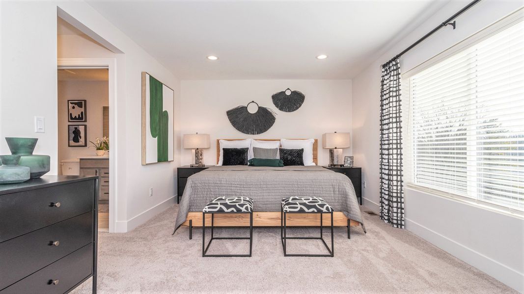 Furnished interior in a model home at Bristol Ridge Townhomes in Ann Arbor (Image 18). Furnished interior in a model home at Bristol Ridge Townhomes in Ann Arbor (Image 18).