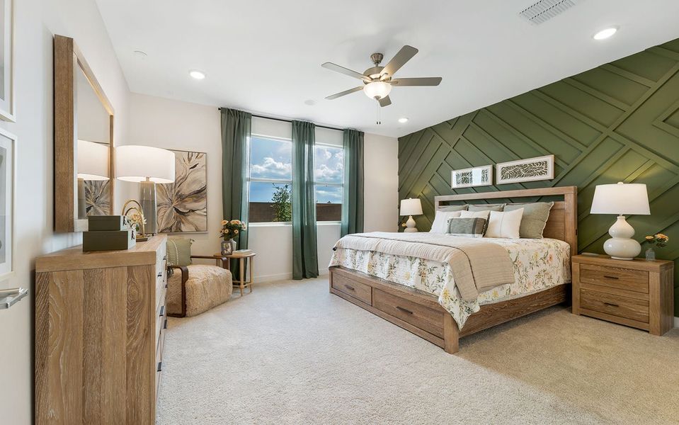 Furnished interior in a model home at Rancho Santa Rosa in Maricopa (Image 25).