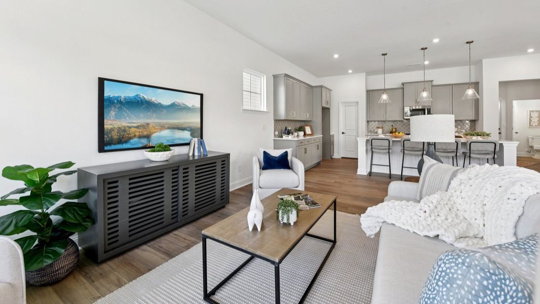 The Brentwood at River District in Charlotte NC by DRB Homes - Living