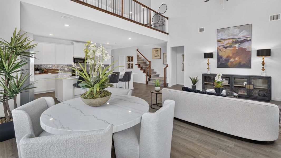 Furnished interior in a model home at Windchime in Celina (Image 18). Furnished interior in a model home at Windchime in Celina (Image 18).