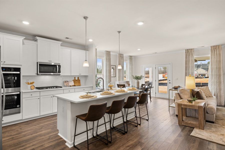 Furnished interior in a model home at Westland in Bogart (Image 4).