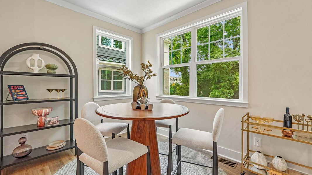 Furnished interior in a model home at Kingman Townhomes in Charlotte (Image 6).