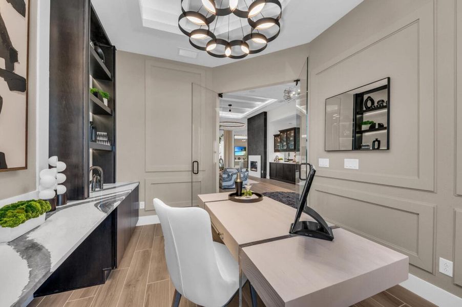 Furnished interior in a model home at Artisan at Watercolor Place in Bradenton (Image 158).