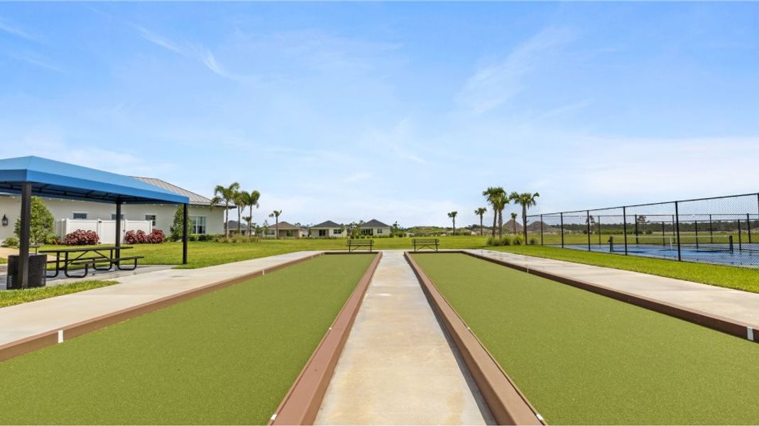Veranda Preserve sport court bocce ball court
