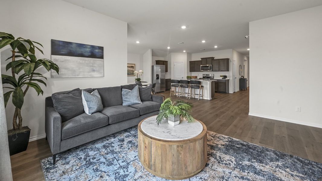 Furnished interior in a model home at Sanger Circle in Sanger (Image 5).