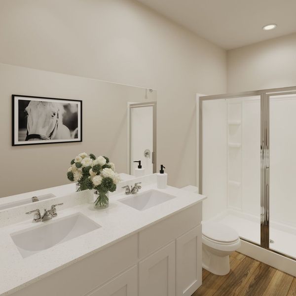 A relaxing bathroom retreat with refined finishes