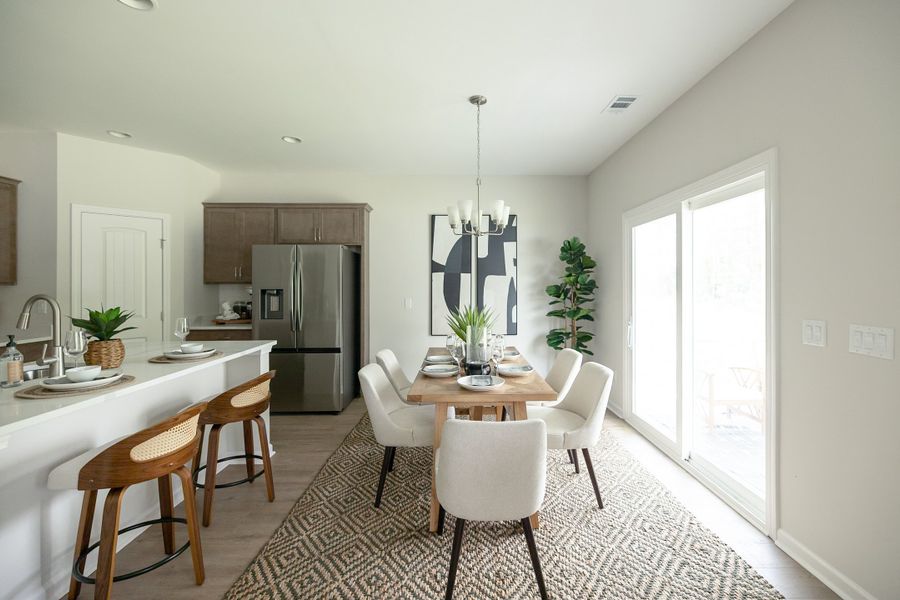 Furnished interior in a model home at Sweetwater in Brunswick (Image 17).