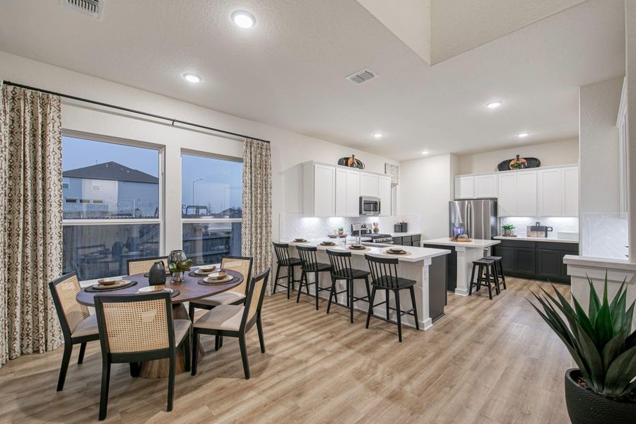 Furnished interior in a model home at Buffalo Crossing – New Phase Now Preselling in Cibolo (Image 6).