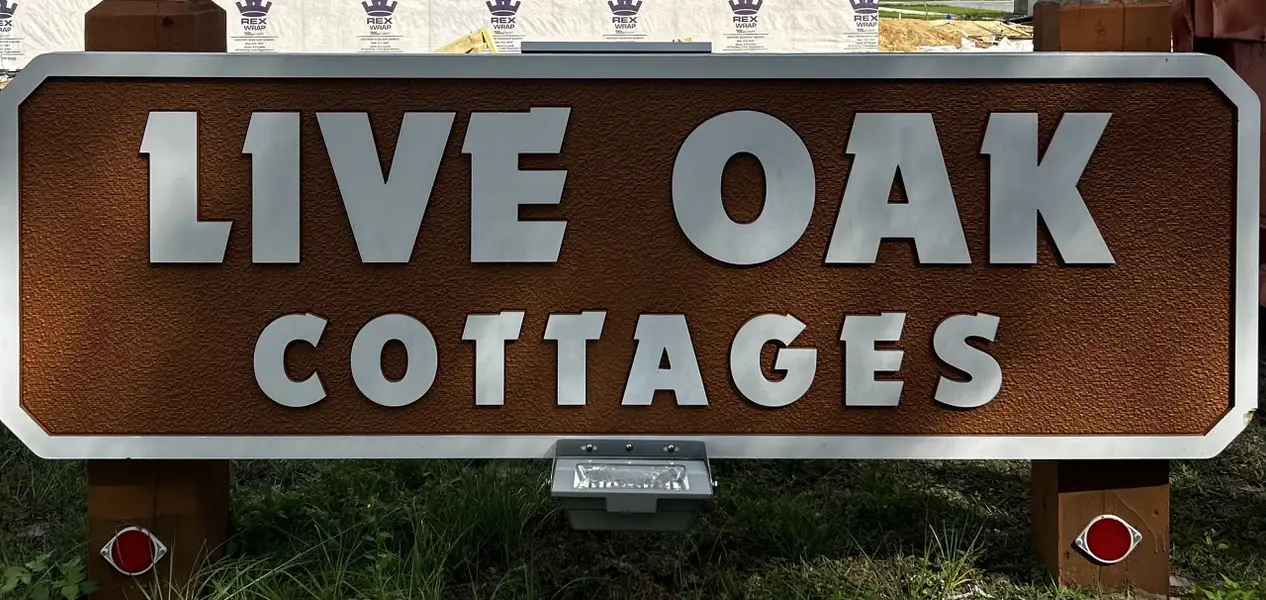 Image 1 of the Live Oak Cottages community in Freeport, FL.