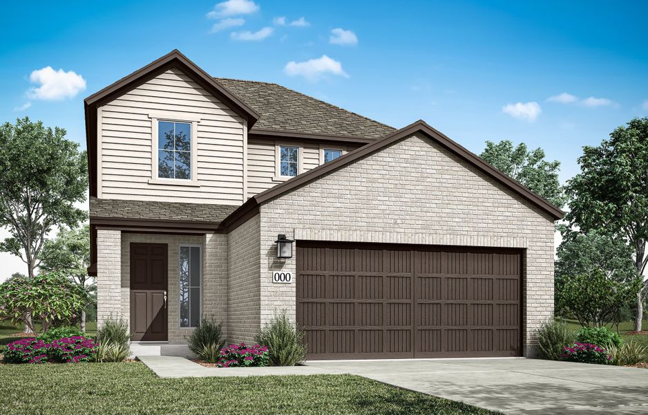 Front exterior of a home in the Terrace Collection At Turner's Crossing community, located in Buda, TX (Image 10).