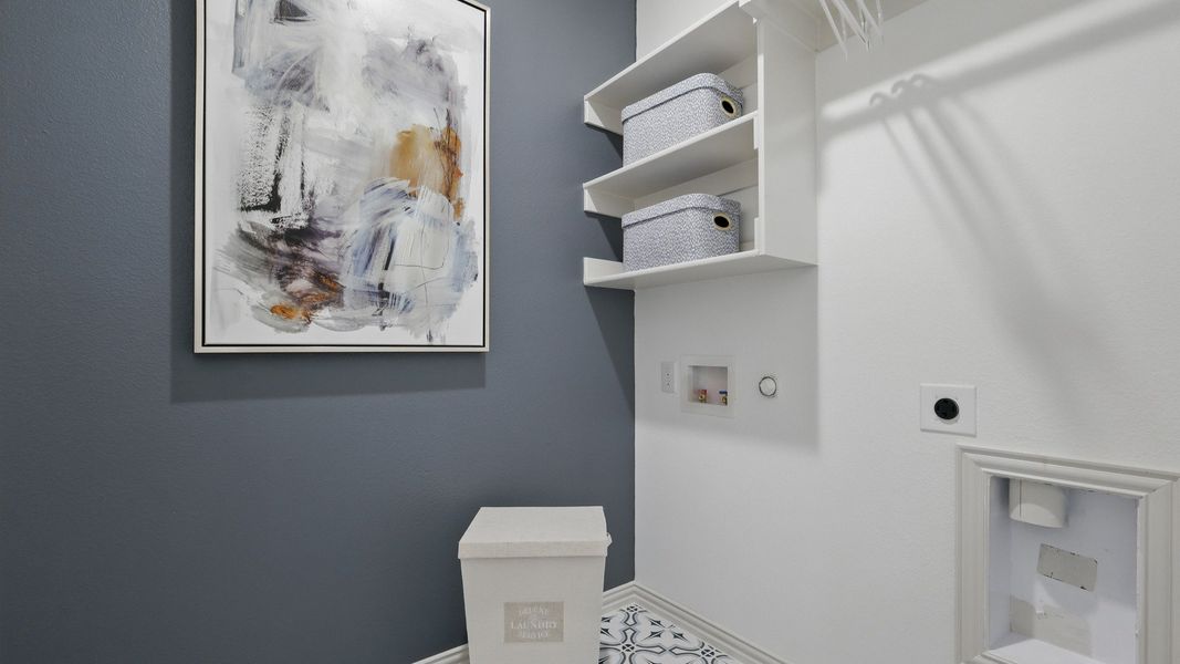 Furnished interior in a model home at Westridge Journey in McKinney (Image 26).