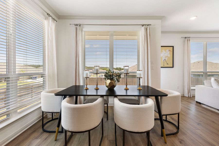Furnished interior in a model home at The Valley at Great Hills in Copperas Cove (Image 11).