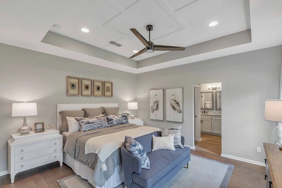 Furnished interior in a model home at Wilford Preserve 50' in Orange Park (Image 22).