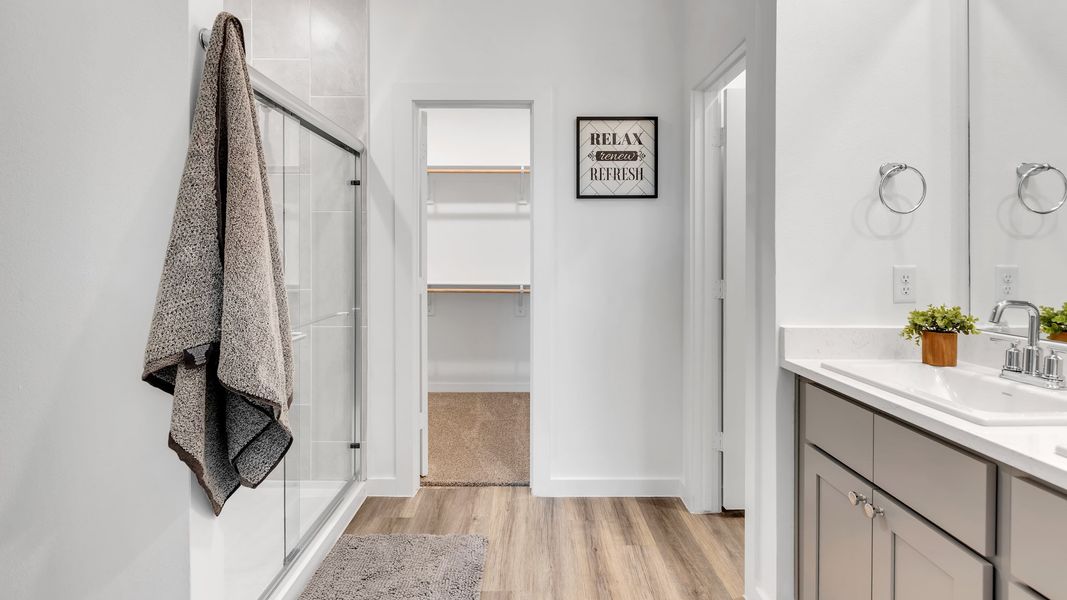 Furnished interior in a model home at Viridian in Lubbock (Image 22).