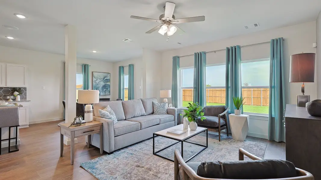 Furnished interior in a model home at Morningside in Josephine (Image 5).