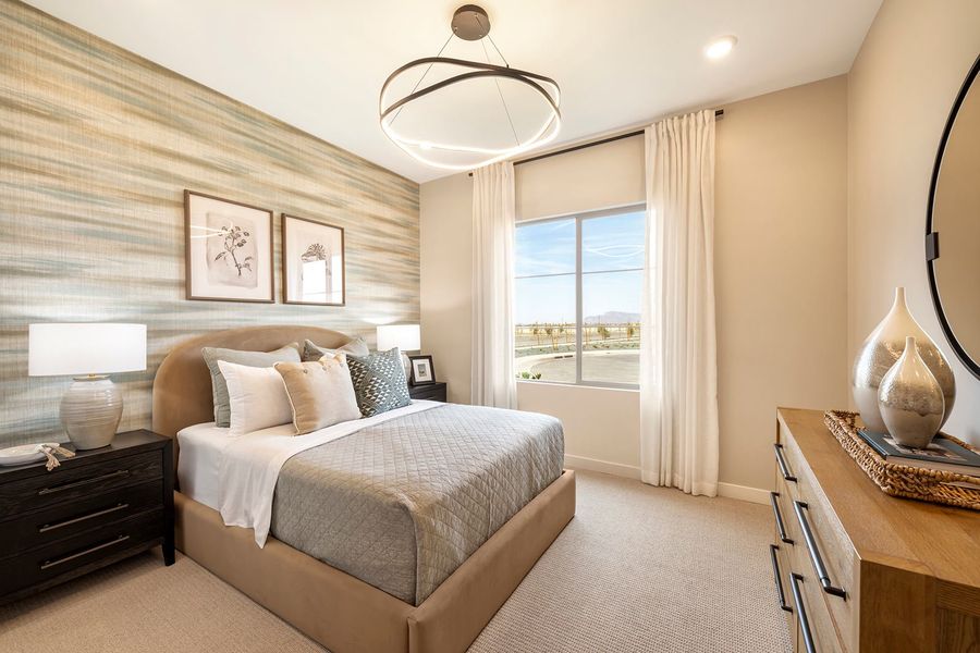 Furnished interior in a model home at Luna at Soleo in Queen Creek (Image 28).