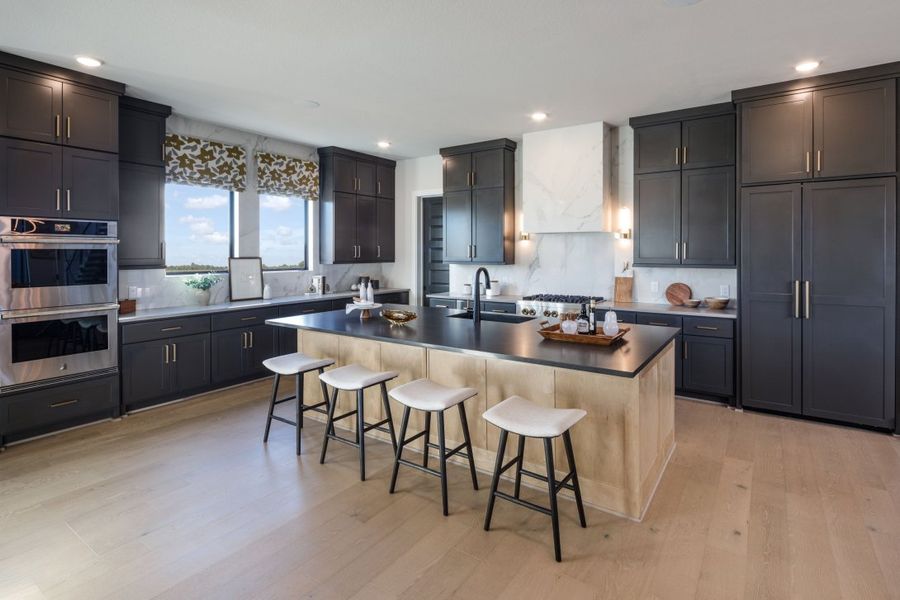 Furnished interior in a model home at Harvest Green in Richmond (Image 11).