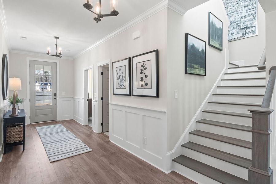Furnished interior in a model home at Kennebec Crossing in Angier (Image 53).