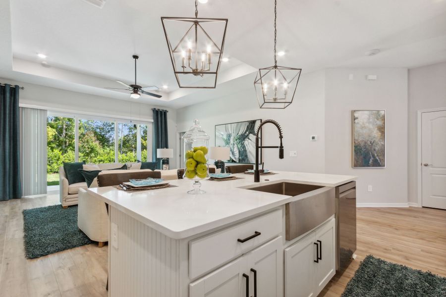 Furnished interior in a model home at Weston Woods in Jacksonville (Image 9). Furnished interior in a model home at Weston Woods in Jacksonville (Image 9).