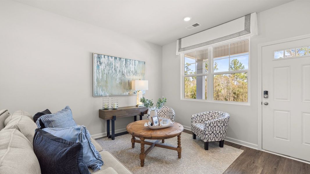 Furnished interior in a model home at Bellemeade Landing in Augusta (Image 19).
