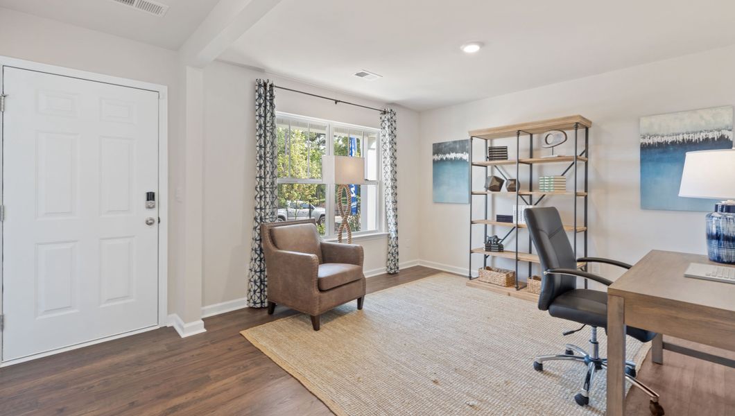 Furnished interior in a model home at Treemont Commons in Wellford (Image 4).