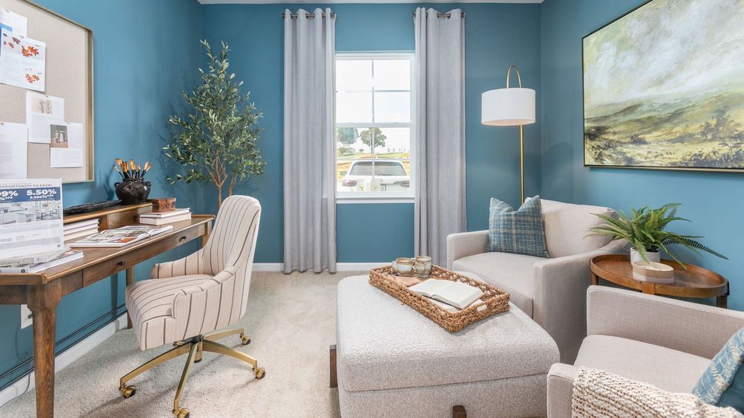 Furnished interior in a model home at Bryson Park in Lexington (Image 49).