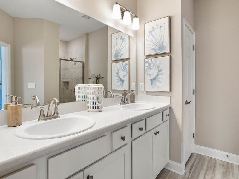 Your suite is complete with a spacious en-suite bath - Shelby model home in Lake Alfred, FL