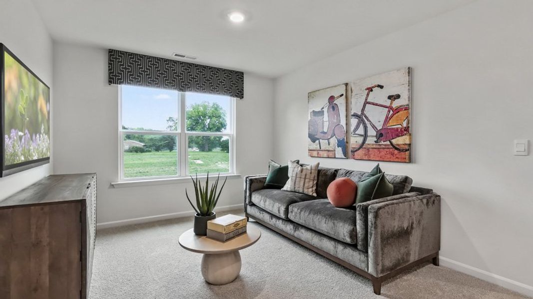 Furnished interior in a model home at Cross Creek in Spring Lake (Image 21).
