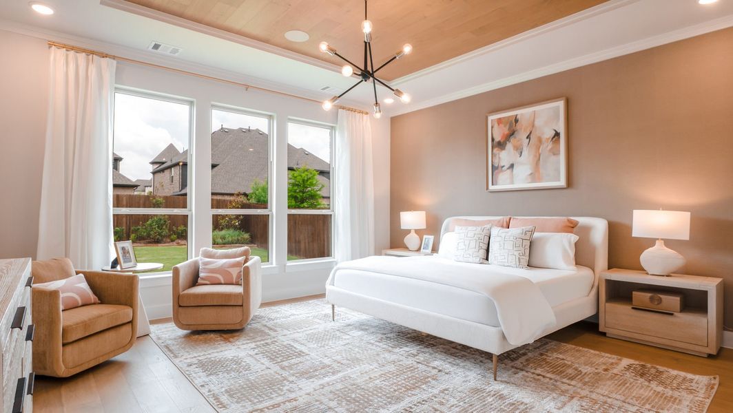 Furnished interior in a model home at Collinsbrook Farm in Frisco (Image 24). Furnished interior in a model home at Collinsbrook Farm in Frisco (Image 24).