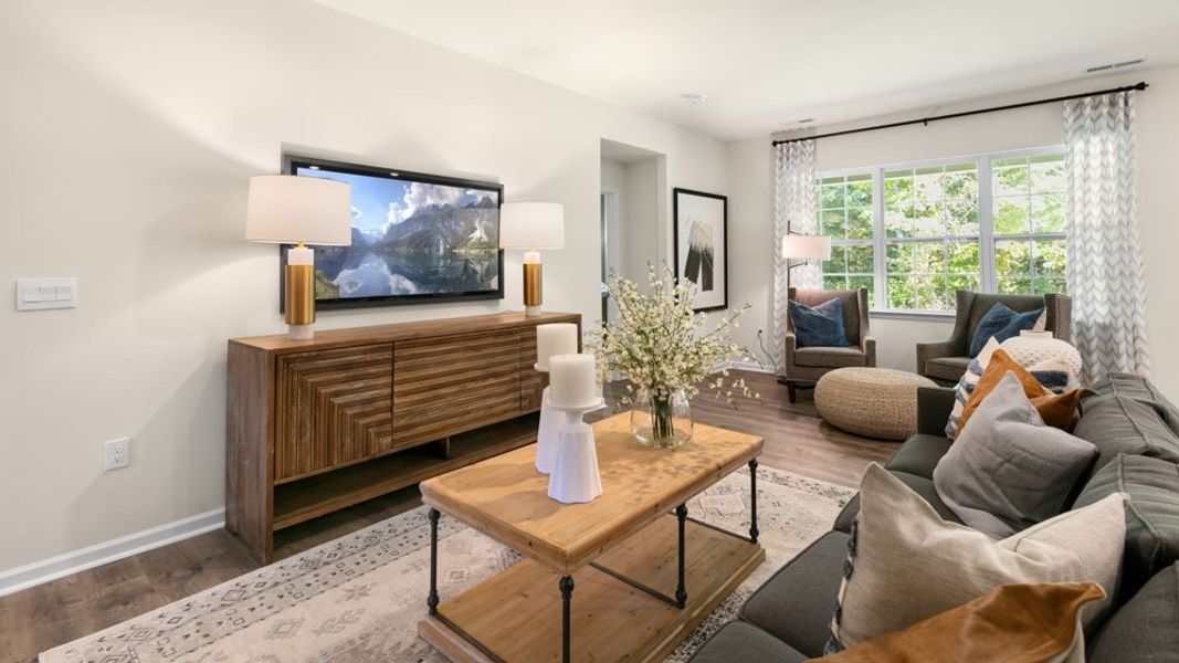 Furnished interior in a model home at Villa Grande in Winterville (Image 14). Furnished interior in a model home at Villa Grande in Winterville (Image 14).