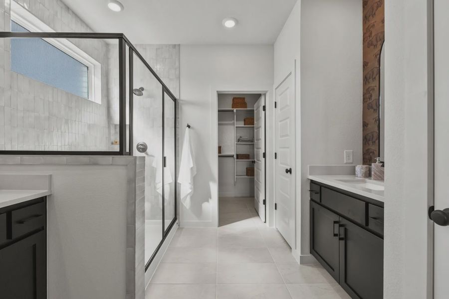 Furnished interior in a model home at Confluence in Marion (Image 20).