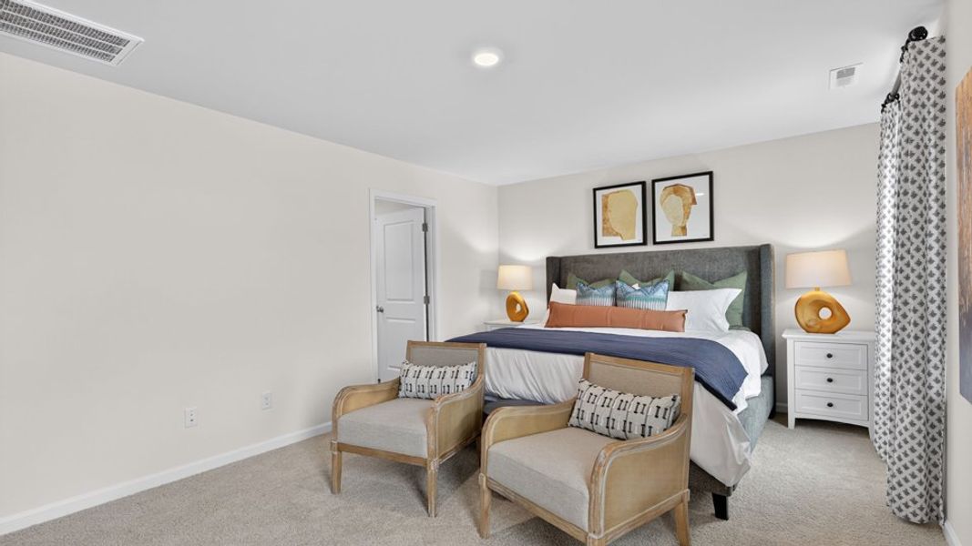 Furnished interior in a model home at Belle Grove in Wendell (Image 36).