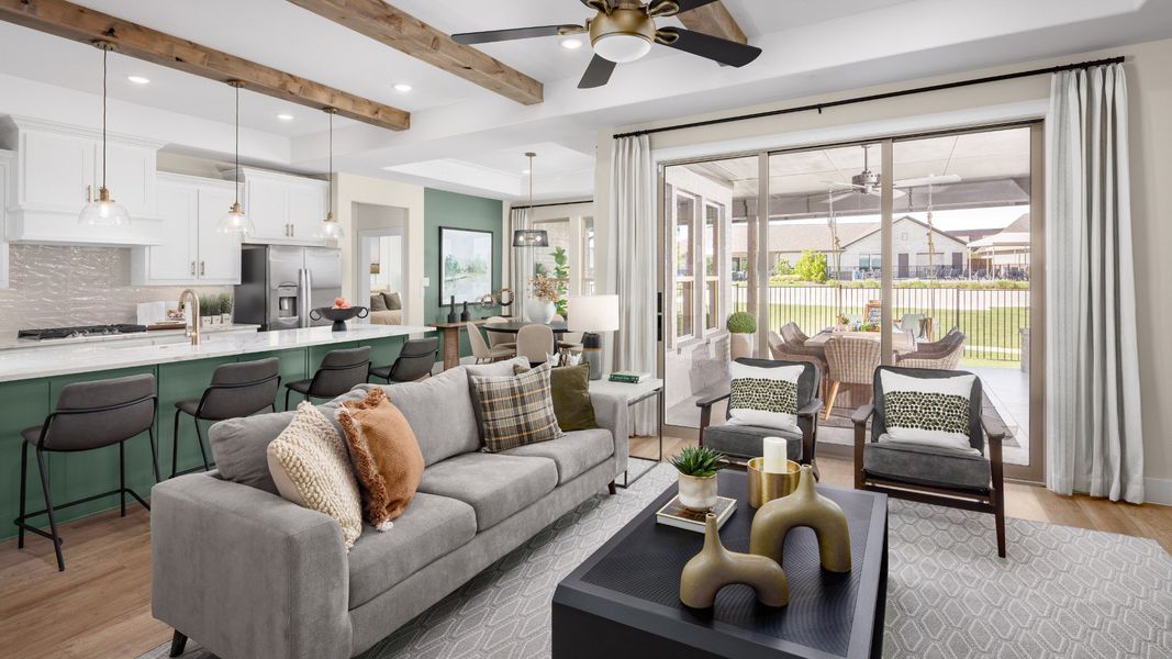 Furnished interior in a model home at Ladera Prosper in Prosper (Image 6). Furnished interior in a model home at Ladera Prosper in Prosper (Image 6).