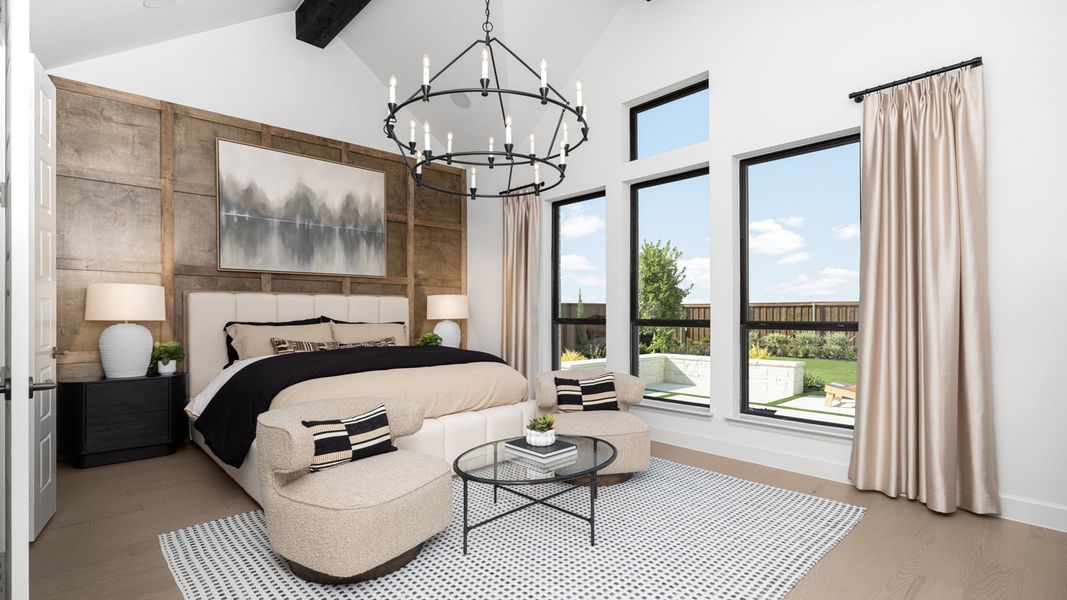 Furnished interior in a model home at Myrtle Creek 71' in Waxahachie (Image 9). Furnished interior in a model home at Myrtle Creek 71' in Waxahachie (Image 9).