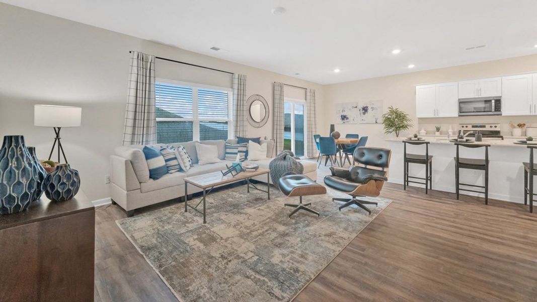 Furnished interior in a model home at Magnolia Ridge in Blountville (Image 8). Furnished interior in a model home at Magnolia Ridge in Blountville (Image 8).