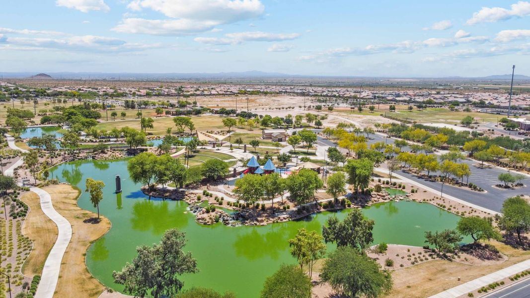 Aerial view of the Anthem at Merrill Ranch community in Florence, AZ, showing layout and nearby surroundings (Image 20).