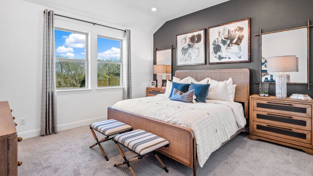 Furnished interior in a model home at Whitewing Trails in Princeton (Image 9).