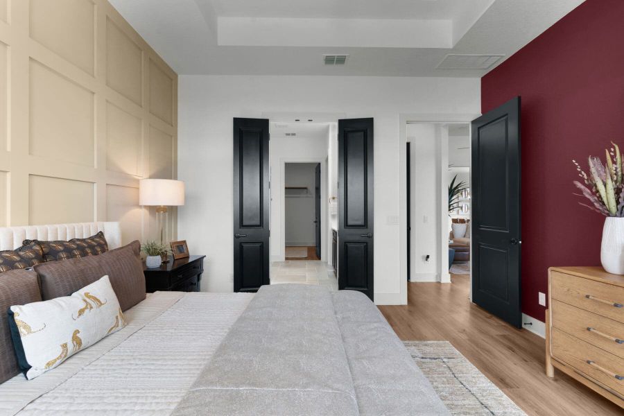 Furnished interior in a model home at Davis Ranch in San Antonio (Image 16).