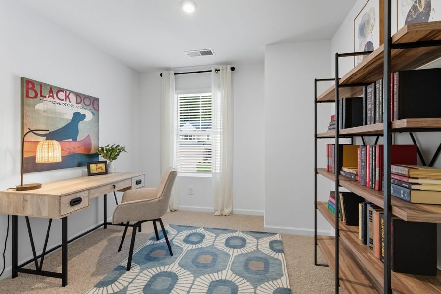 Furnished interior in a model home at Park Center Pointe in Austell (Image 36).